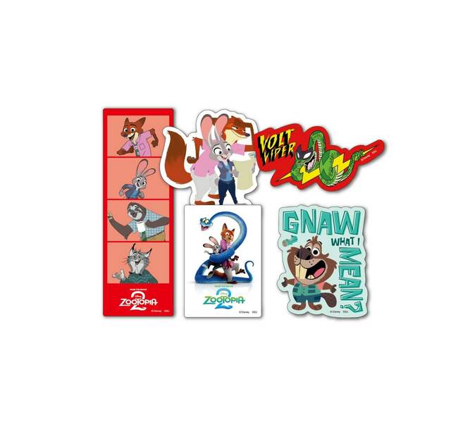 K賞：ステッカーセット｜Happyくじ『ズートピア2』