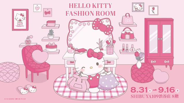 【SHIBUYA109×HELLO KITTY SPECIAL COLLABORATION】POP-UP SPACEキービジュアル