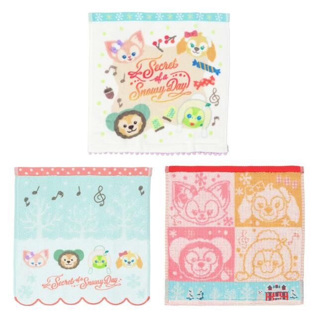 ミニタオルセット 2,700円｜「ダッフィー＆フレンズのシークレット・オブ・スノーウィーデイ」グッズ｜販売店舗：東京ディズニーシー「マクダックス・デパートメントストア」｜発売日：2025年11月4日（火）