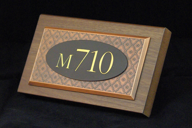 「ホテルオークラ東京」部屋番号がプレートに