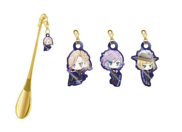 アクリルチャーム付きマドラー＜ポムフィオーレ寮（ランダム3種）＞