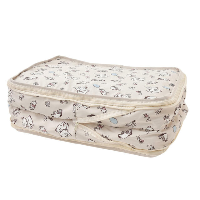 プー＆フレンズ 衣類圧縮収納ポーチ(L) 2ルーム POOH TRAVEL 2,400円