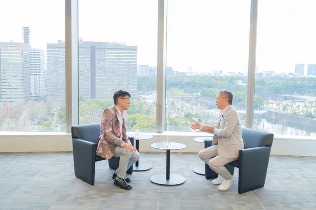 亀田誠治×宮本亞門　対談の様子