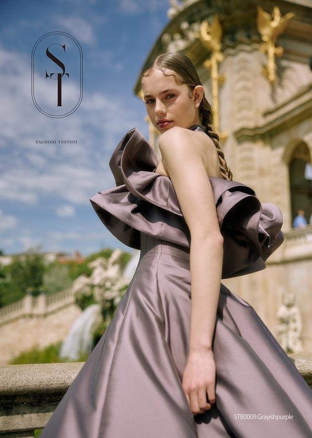 クラウディア|「ST(サチコツツイ)」新作ウェディングドレス|STB0009_Grayishpurple