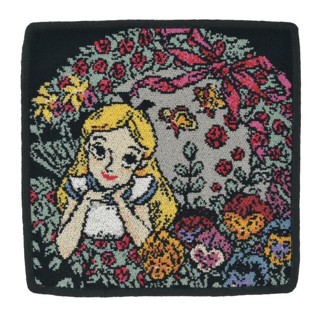 アリス、ものいう花、パンとバターフライ ミニタオル シェニール織 DISNEY ALICE IN WONDERLAND 75TH ANNIVERSARY 2,000円