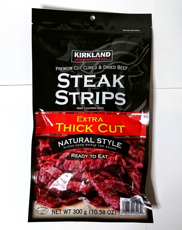 カークランドシグネチャー ビーフジャーキー ステーキストリップス