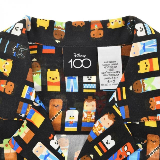 ディズニーキャラクター 半袖シャツ ブラック Disney100 Unified Characters Collection 7,260円