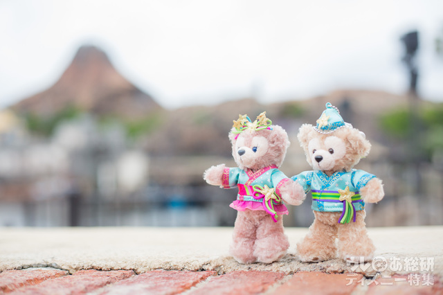 ダッフィーとシェリーメイとおさんぽ