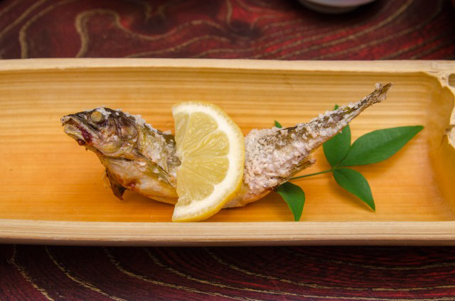 川魚の塩焼き