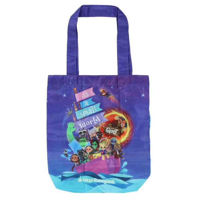 ショッピングバッグ 2,300円|東京ディズニーランド「イッツ・ア・スモールワールドwithグルート」グッズ|販売店舗:東京ディズニーランド「キングダム・トレジャー」|発売日:2025年12月26日(金)