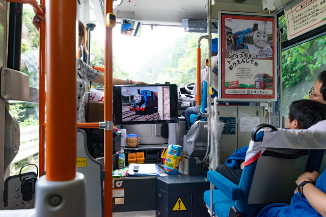 バスのバーティー車内｜大井川鐵道「Day Out With Thomas 2018」