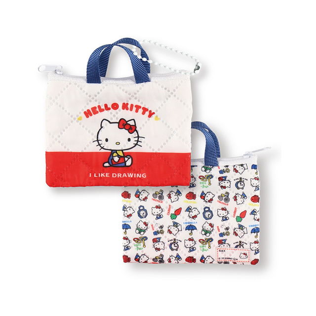 【サンリオキャラクターズ レトロレッスンバッグミニキーホルダー(全5種)】ハローキティ