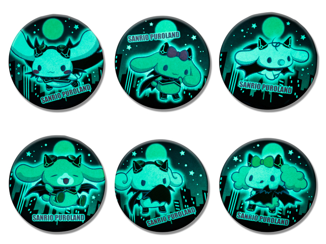 シナモロールレンジャー缶バッジ (蓄光イメージ)