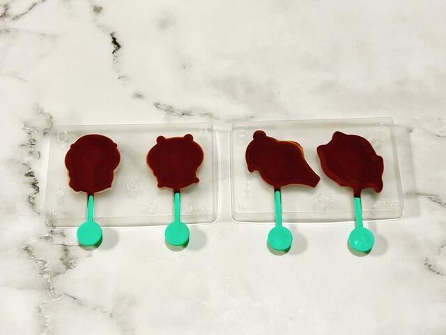 1時間後。しっかりと固まっています…！