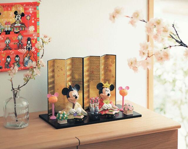 親王飾り「ミッキー&ミニー」|¥18,990 (税込)