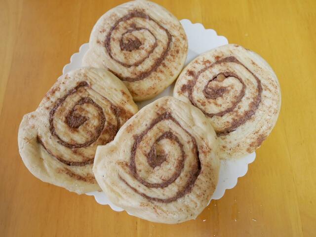 すでにシナモンの豊かな香りが♪