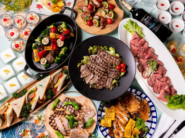 「ステーキブッフェ」＜期間：2025年7月1日～8月31日＞【ライブキッチンで焼き上げたサーロインもポークもチキンも食べ放題！お肉づくしの「ステーキブッフェ」開催！】