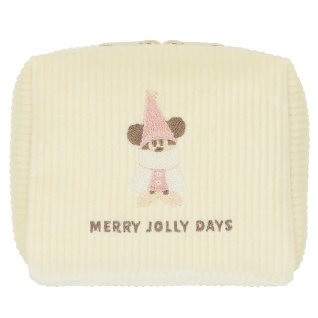 ポーチ 3,200円|東京ディズニーリゾート「ディズニー・クリスマス」スペシャルグッズ|販売店舗:東京ディズニーランド「ディズニー&カンパニー」、東京ディズニーシー「ガッレーリア・ディズニー」|発売日:2026年11月10日(火)