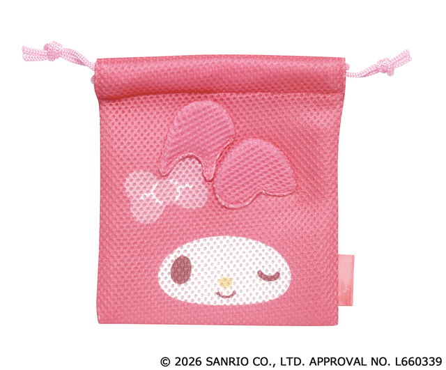 【サンリオキャラクターズ メッシュ巾着コレクション（全6種）】マイメロディ