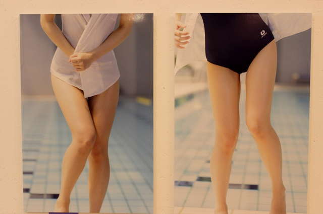 200人のふとももが展示された「曖昧☆ふともも写真館」