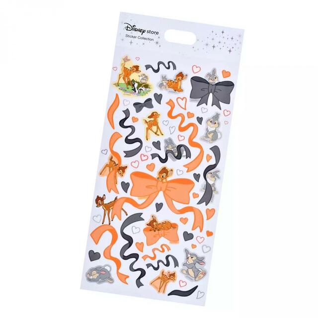 バンビ、とんすけ、フラワー シール・ステッカー リボン Sticker Collection 350円