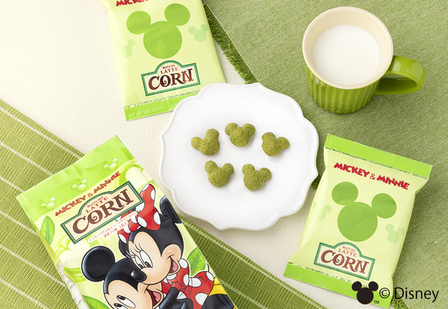 ミッキーマウス&ミニーマウス/コーン 抹茶ラテ味