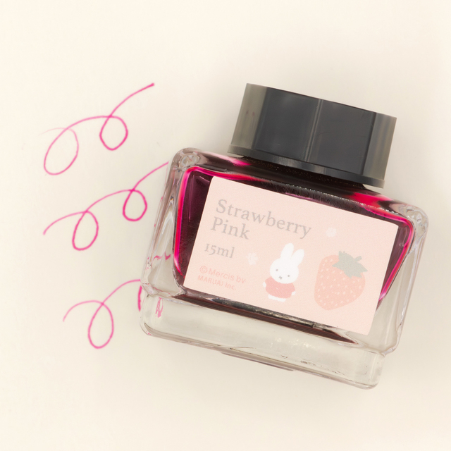 【ミッフィー×郵便局限定グッズ】インクボトル（Strawberry Pink）