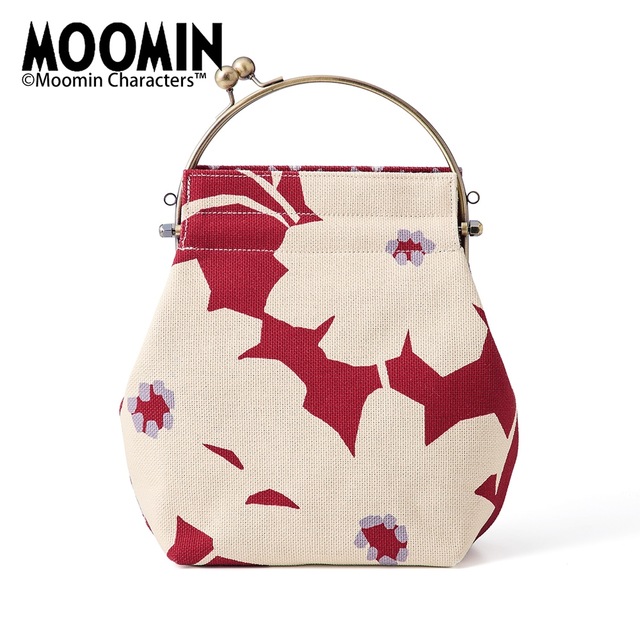 形を変えて使えるがま口バッグ／亥之吉「ムーミン」