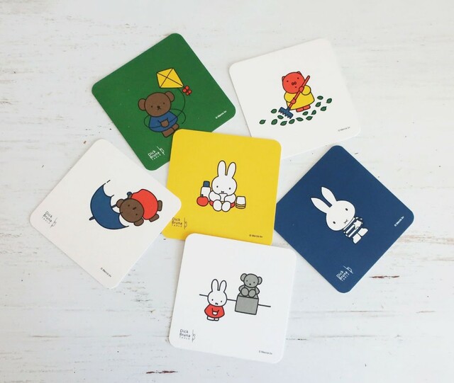 「【DBT】コースター」＜2種各￥880＞【「雲が浮かぶ朝焼けゼリー」に「メレンゲフラワー付きチーズケーキ」！ミッフィーの期間限定スイーツが可愛いすぎ】