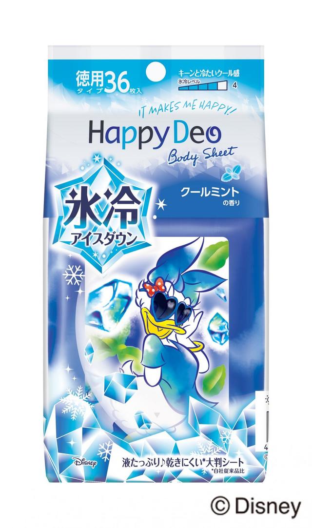 マンダム　ハッピーデオ ボディシート 氷冷アイスダウンクールミント徳用 スペシャルパッケージ