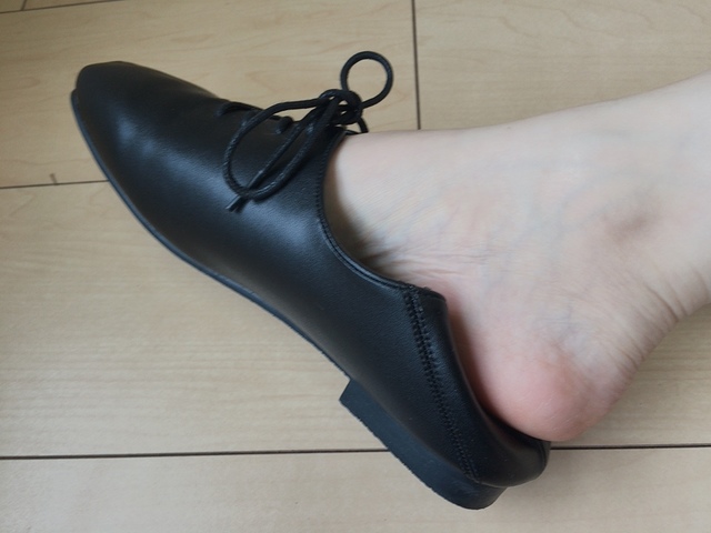 【ファッションセンターしまむら MUMU＆Co.編み上げパンプス】かかとも踏めます