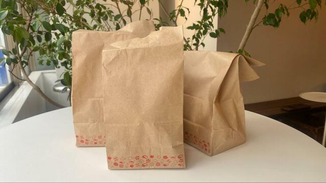 【ロッテリアのモーニング限定メニュー】種類によって袋が分けて入れてあり安心です