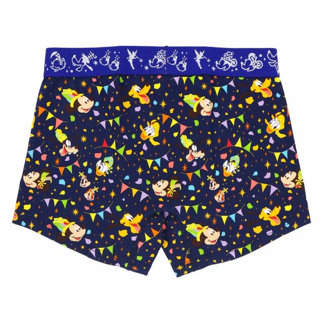 ボクサーパンツ 2,200円｜サイズ：M、L ※ゴム部分は総柄のため一枚一枚、柄の出方が違います｜東京ディズニーリゾート40周年“ドリームゴーラウンド”スペシャルグッズ｜発売日：2023年4月10日（月）｜販売店舗：東京ディズニーランド「グランドエンポーリアム」、東京ディズニーシー「エンポーリオ」