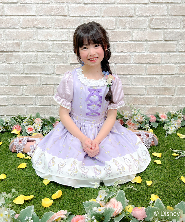 塔の上のラプンツェル/ワンピース ¥8,250|axes femme kids ディズニーコレクション