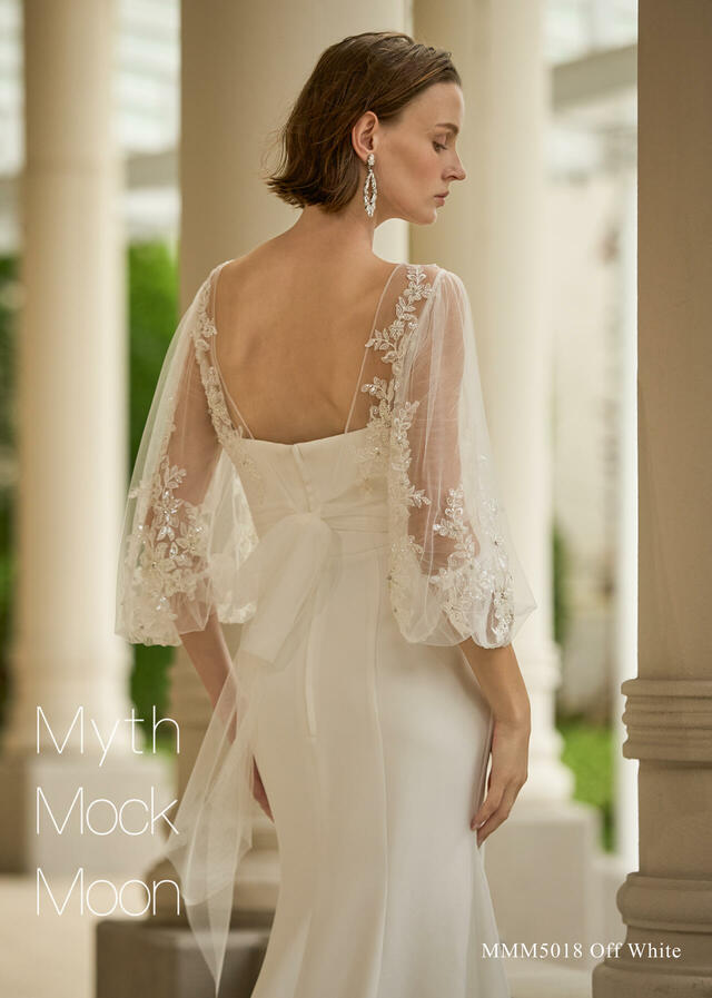 クラウディア「Myth Mock Moon（ミスモックムーン）」新作ウェディングドレス　MMM5018_Off White