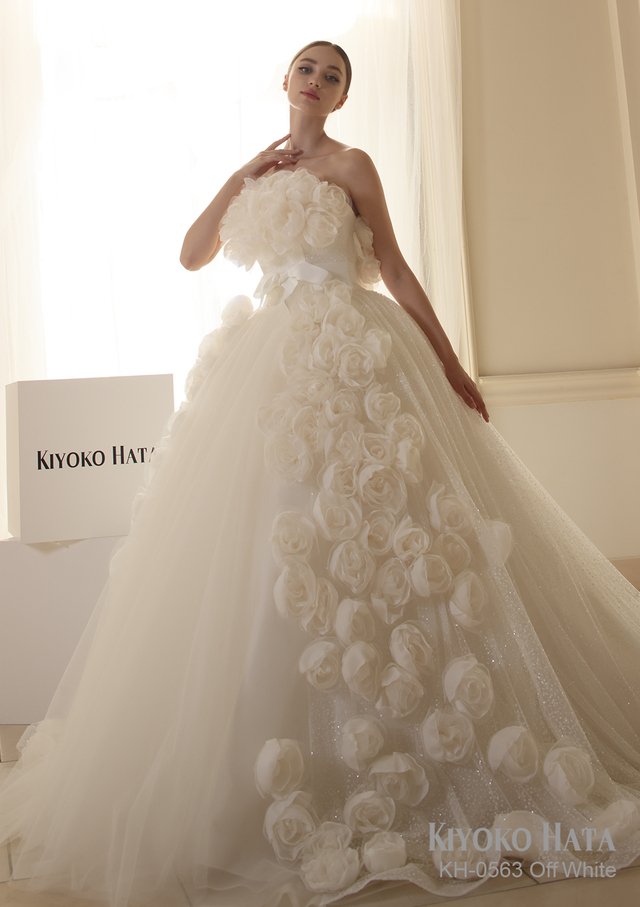 【KIYOKO HATA キヨコハタ】新作ウェディングドレス：KH-0563_OffWhite