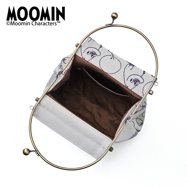 形を変えて使えるがま口バッグ／亥之吉「ムーミン」