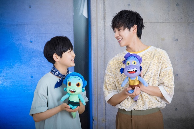 『あの夏のルカ』日本版声優　ルカ役 阿部カノンさん、アルベルト役 池田優斗さん
