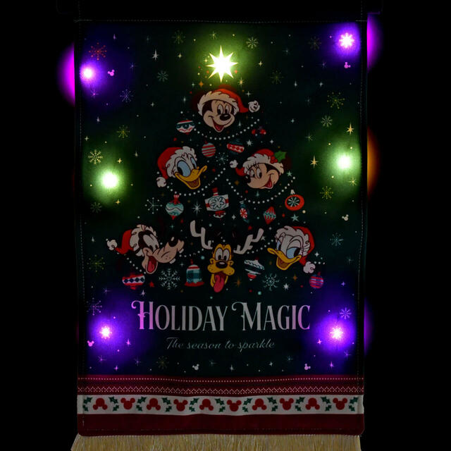 ミッキー＆フレンズ タペストリー ライトアップ DISNEY CHRISTMAS 3,800円