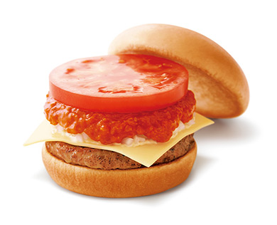 【モスバーガーの定番ハンバーガー人気ランキング 3位】「モスチーズバーガー」480円（税込）