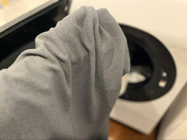 【coca エンボスボートネックワンピース】洗濯・乾燥機後もシワなし、縮み無し!取り出してそのまま着られます