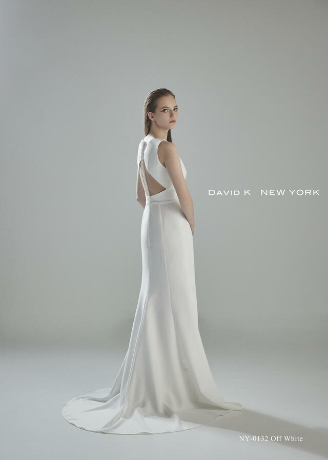 クラウディア｜「DAVID K NEW YORK（デヴィッド ケイ ニューヨーク）新作ウェディングドレス｜NY-0132_Offwhite