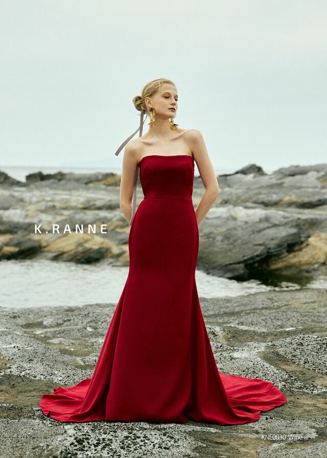 「K.RANNE-クランネ-」新作ウェディングドレス KNE0030_Wine