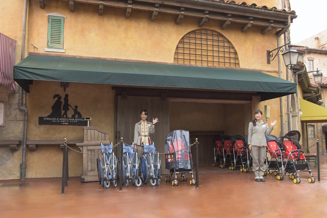 ベビーカー&車イス・レンタルも利用可能(東京ディズニーシー)