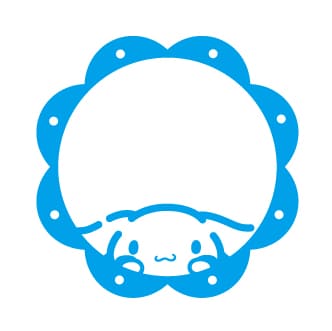 【サンリオキャラクターズ トロフィーカップスタンプ カラフル杯】シナモロール　スタンプイメージ