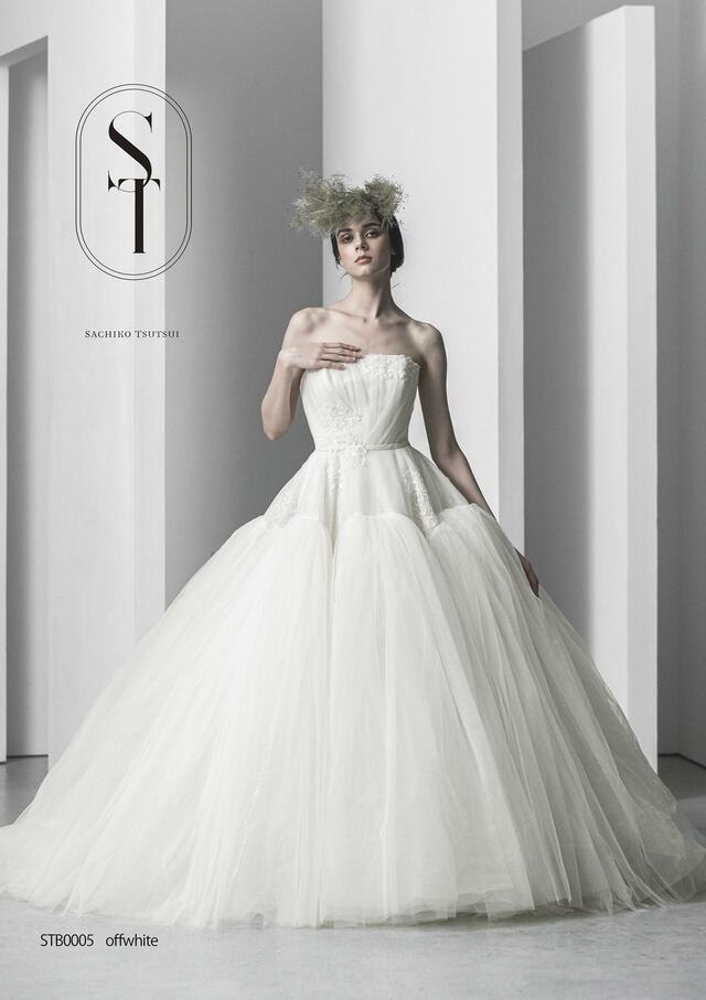 「ST」新作ウェディングドレス　STB0005_Offwhite