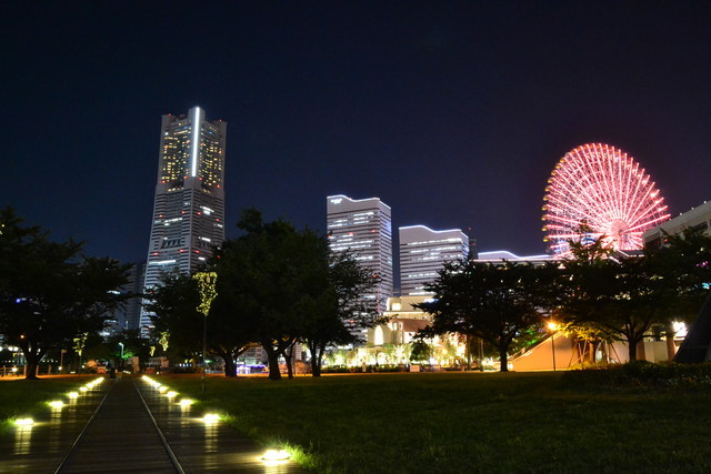 横浜みなとみらい　夜景 