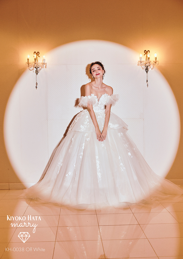 KIYOKO HATA（キヨコハタ）×marry（マリー）新作ウェディングドレス　KH-0038_OffWhite
