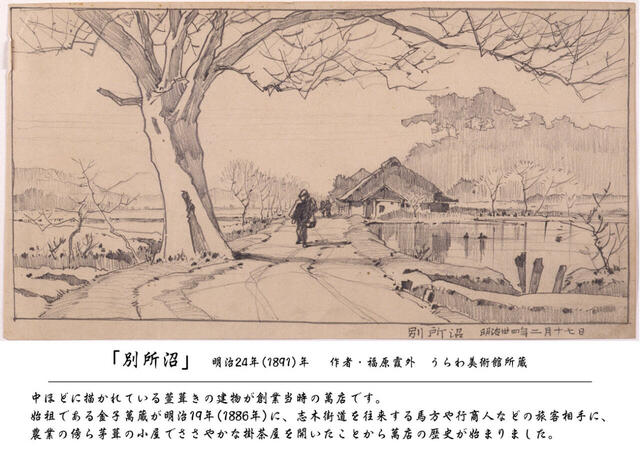 萬店(うらわのうなぎ萬店)の在りし日の姿