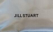 {ポーチの中央には「JILL STUART」のロゴ